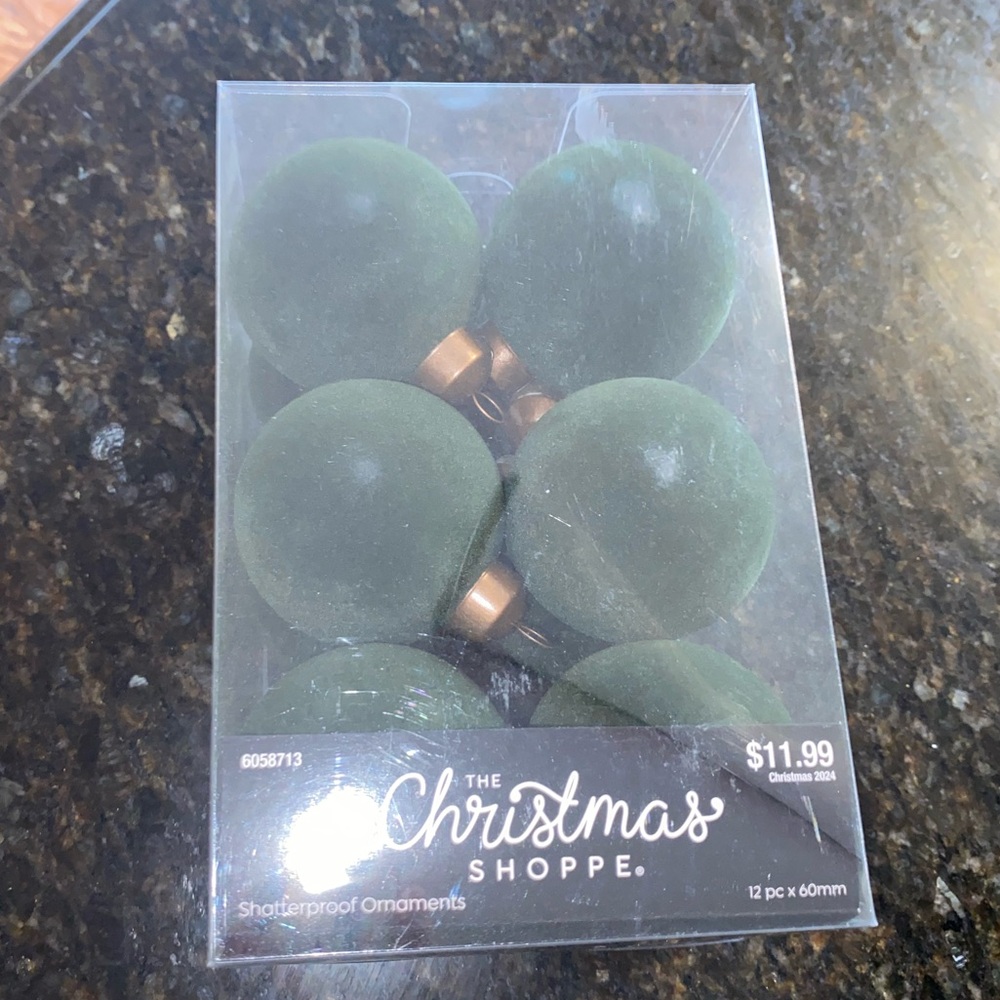 Viral flocked ornaments Hobbby Lobby Christmas 2024